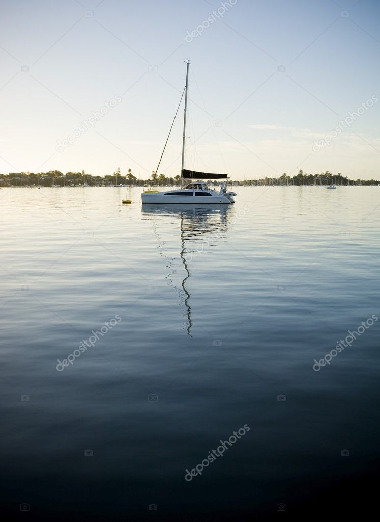 Yacht at Dawn