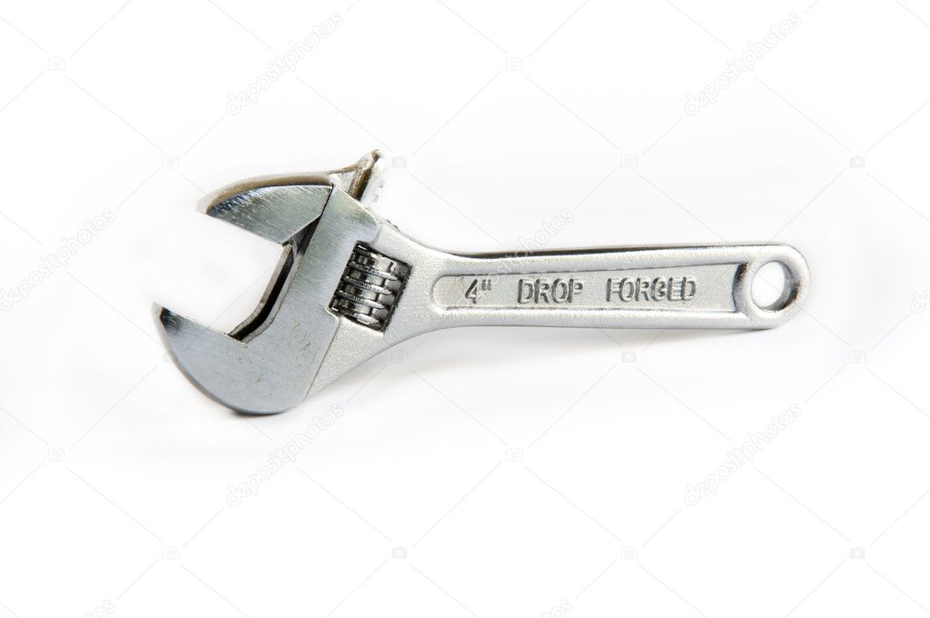 Spanner or Wrench on white