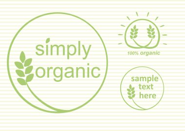 Organic Labels clipart