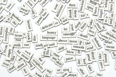 Assorted Magnetic Words clipart