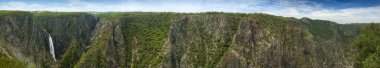 Wollomombi Falls Panorama clipart