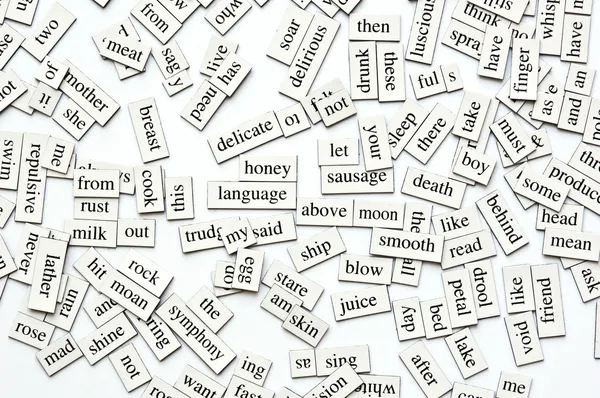 Assorted Magnetic Words — Stock Photo, Image