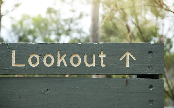Lookout Sign — Stock Photo, Image