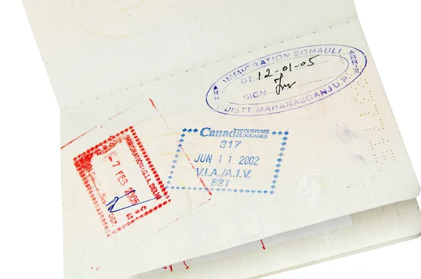 Паспортные марки — стоковое фото