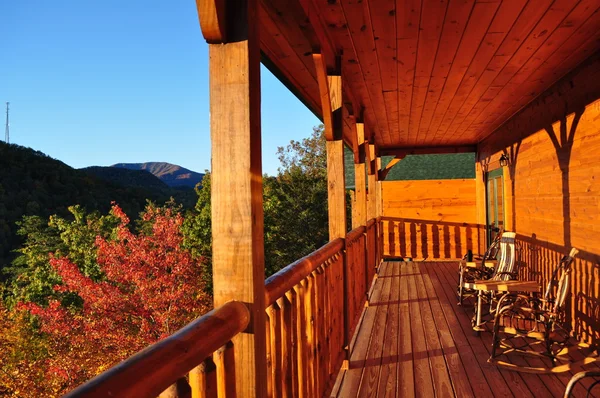 Stock image Colorful wooden Balcony