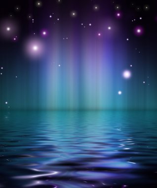 Purple and blue glows clipart