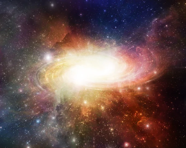 Galaxia de nebulosa colorida — Foto de Stock