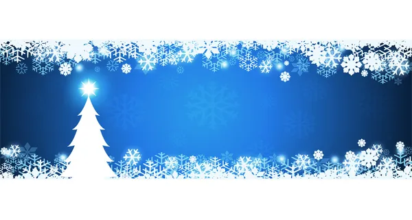 Blaue Weihnachtskarte — Stockfoto