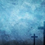 Blue christian cross symbol — Stock Photo © pixeldreams #7705643