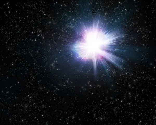 Blue and Purple Supernova — Stock Photo, Image