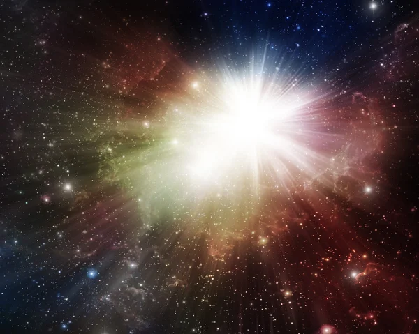 Kleurrijke supernova — Stockfoto