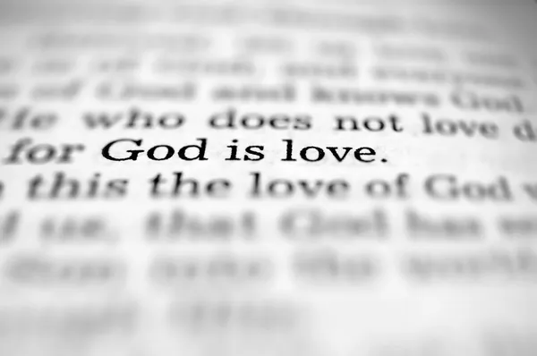 Bůh je láska — Stock fotografie
