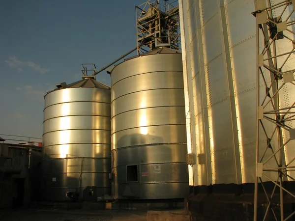 Storage of grain Stock Photo