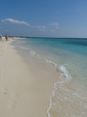 beyaz kum ile Seascape.Beach