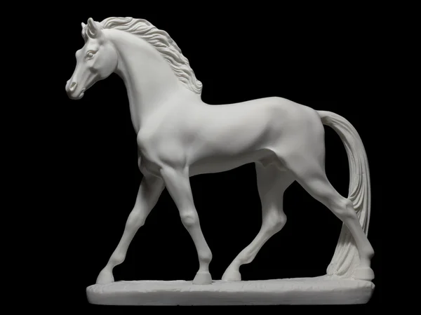Statuette of purebred horse 图库照片