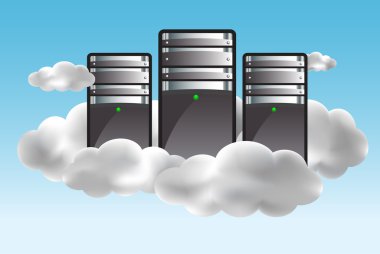 Cloud computing concept clipart