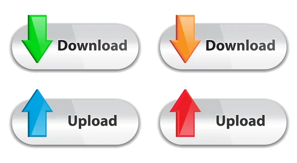 stock vector Download and upload icons