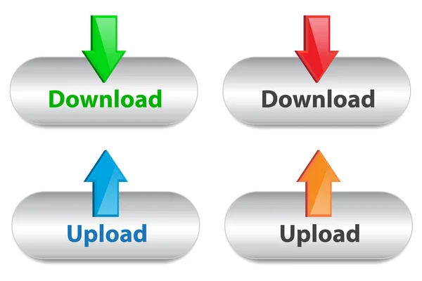 stock vector Download and upload icons