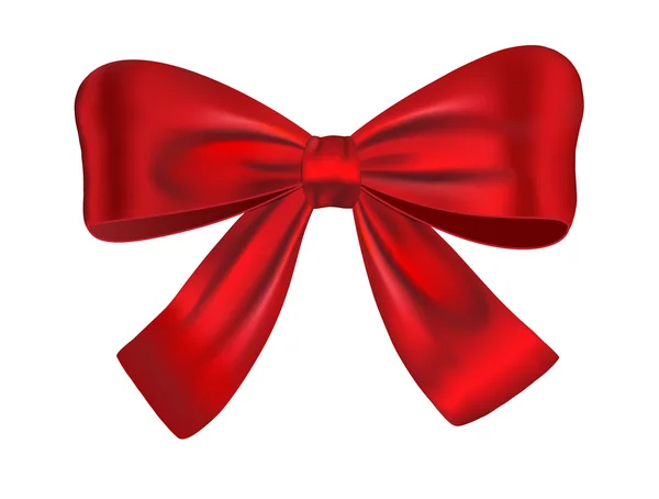 Red gift bow — Stock Vector