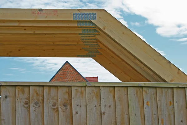 stock image Roof trusses.