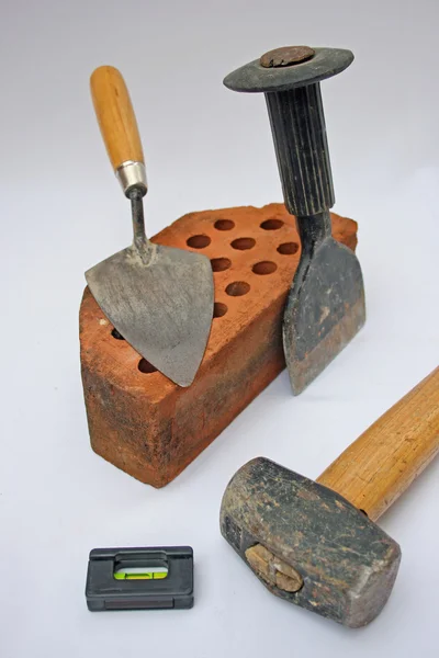 Werkzeuge für Bauarbeiter. — Stockfoto