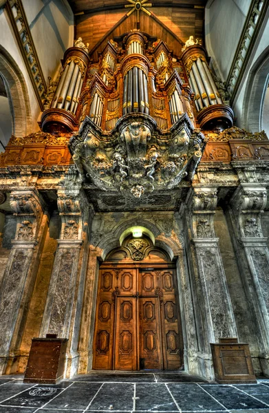 Amsterdam Oude Kerk Órgão — Fotografia de Stock