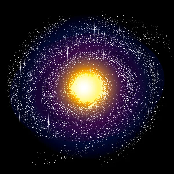 Spirální galaxie - Mléčná dráha — Stockový vektor