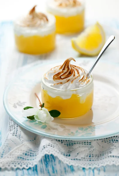 Lemon Meringue Dessert — Stock Photo © sarsmis #7730506