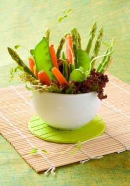 Fresh spring vegetables clipart