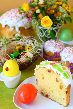 Easter table clipart