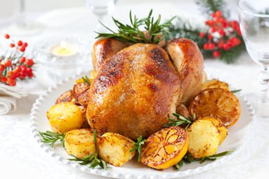 Roast chicken clipart