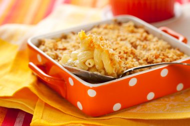 Baked macaroni and cheese clipart