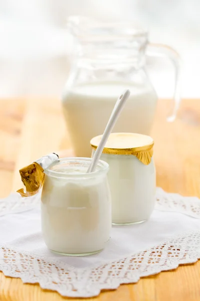 Yoghurt and milk