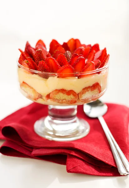Erdbeer-Tiramisu — Stockfoto