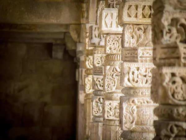 stock image Qutab Minar columns