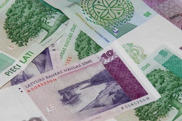 Latvian money — Stock Photo, Image