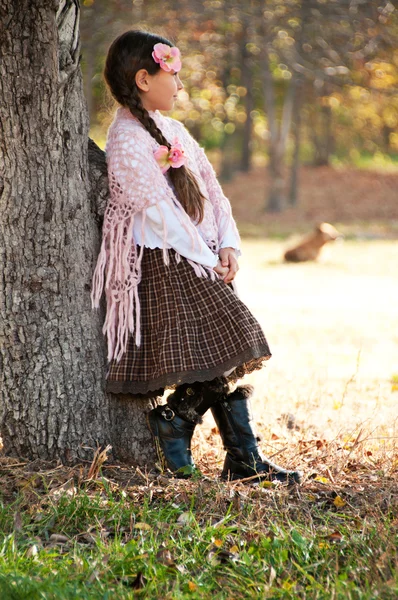 Egy gyönyörű kislány portréja.. — Stock Fotó