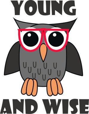 A wise owl clipart