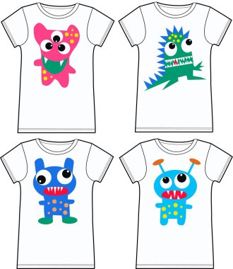 Pattern for childrens wear clipart