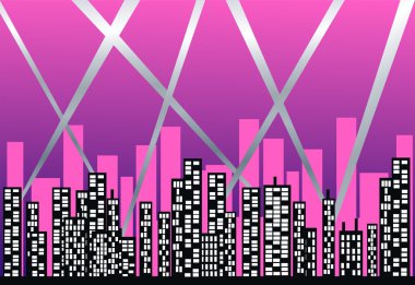 City skyline clipart