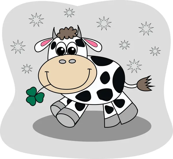 A happy cow — Stock Vector