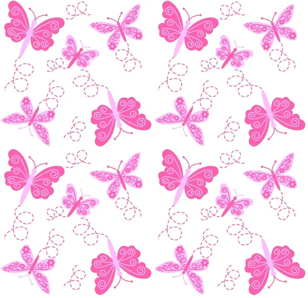 원활한 나비 패턴 — 스톡 벡터