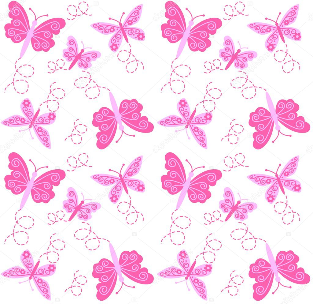 Seamless butterfly pattern