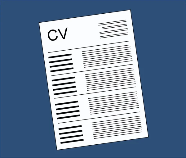 CV meritförteckning — Stock vektor
