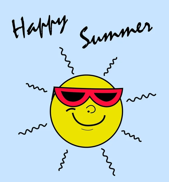 stock vector Happy summer