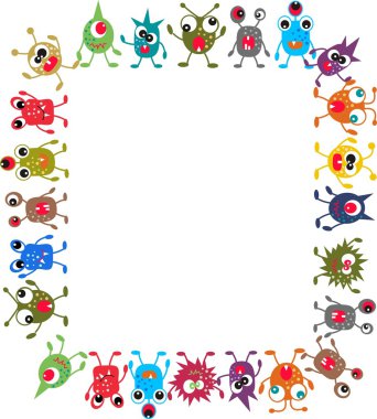 Monster frame clipart