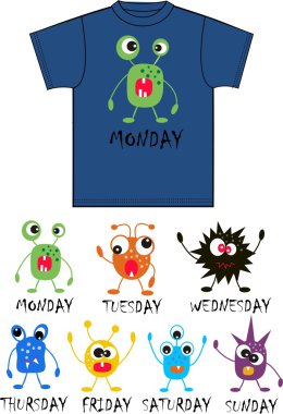 Pattern for childrens wear clipart