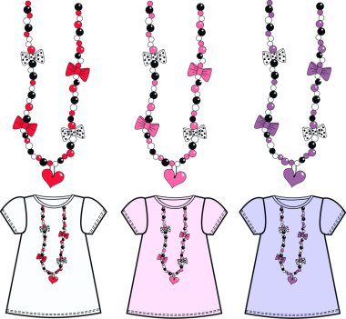 Pattern for childrens wear clipart