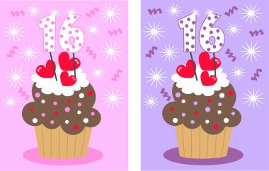 Sweet sixteen clipart