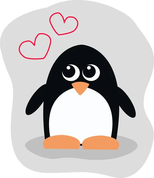 En söt liten pingvin — Stock vektor